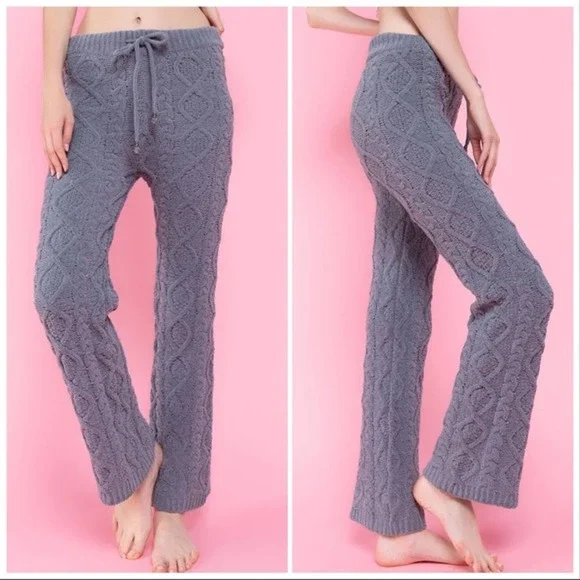 POL Luxury Chenille Cable Knit Pants - Picture 2 of 11
